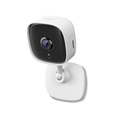 Caméra de sécurité WiFi TP-Link Tapo TC60 1080p - Vision nocturne - Détection de mouvement - Alarme lumineuse et sonore - Audio