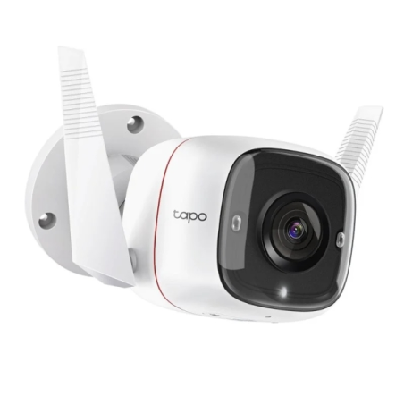 TP-Link Tapo TC65 Caméra de sécurité WiFi extérieure 2K+3MP - Vision nocturne - Détection de mouvement - Alarme lumineuse et son