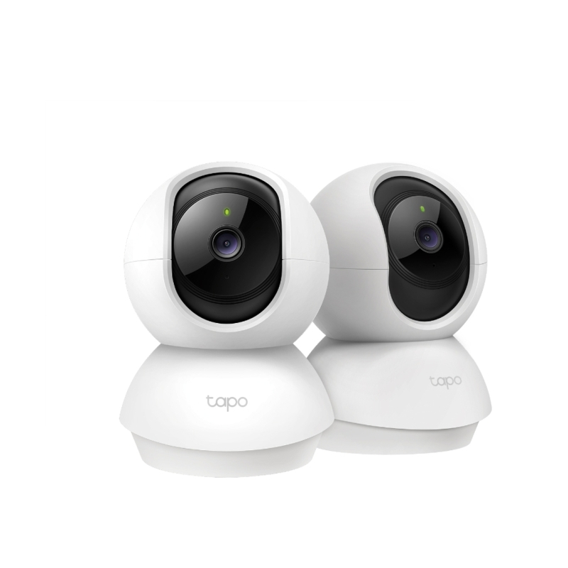 TP-Link Tapo TC71 Pack de 2 Camaras de Seguridad - 2K QHD - WiFi - Resolucion de 3Mpx - Vision Nocturna - Audio Bidireccional -