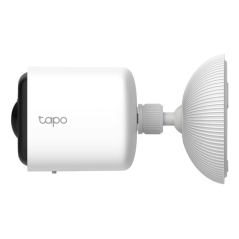 TP-Link Tapo TC80 Camara de Seguridad para Exterior - IP65 - WiFi - Ethernet - Resolucion de 2Mpx - Vision Nocturna - Color Blan