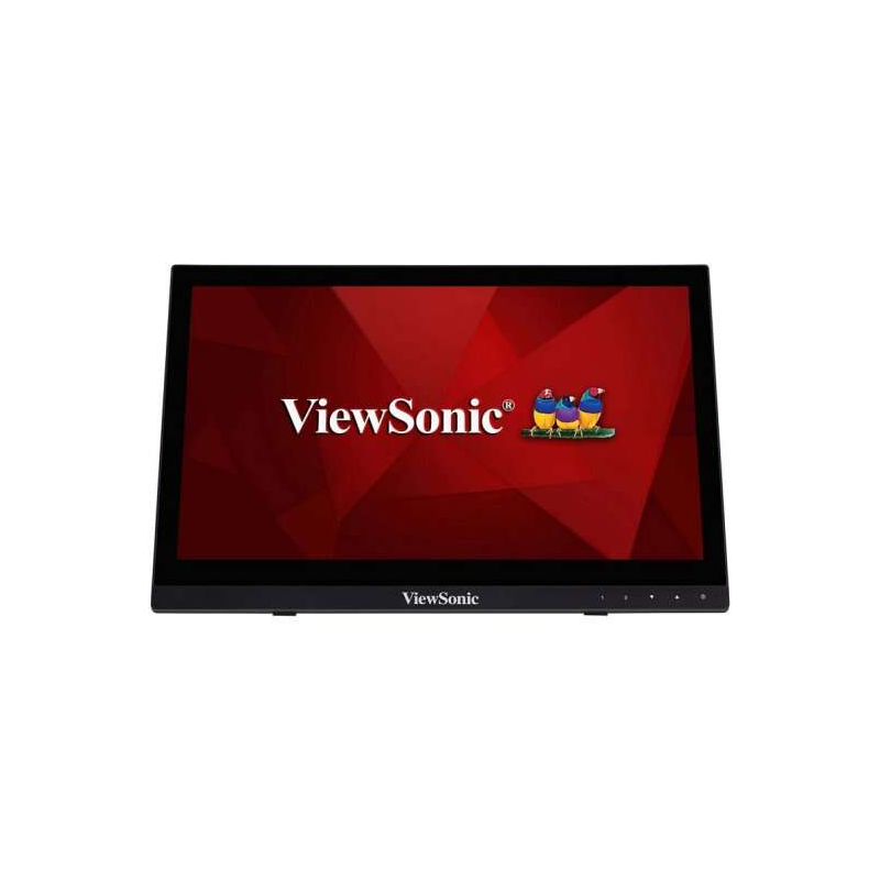 Moniteur à écran tactile LCD ViewSonic 16" HD - Jusqu'à 10 points de contact - Réponse 12 ms - Haut-parleurs 2 W - Angle de visi