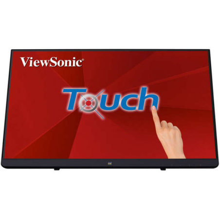 Moniteur à écran tactile LED ViewSonic 22" IPS Full HD 1080p - Réponse 14 ms - USB 3.0, HDMI, VGA, DP et 3,5 mm - Angle de visio