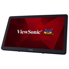 Moniteur à écran tactile LED Full HD 24" ViewSonic - 10 points de contact - Haut-parleurs 5W - Angle de vision de 178º - USB, HD