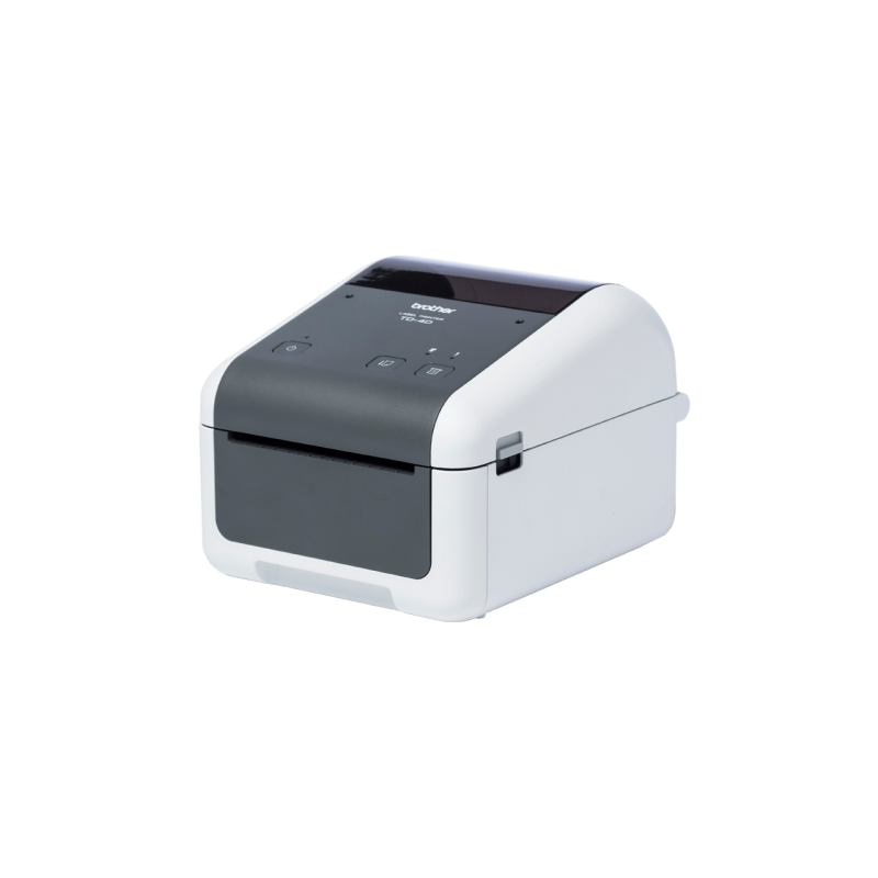 Imprimante d'étiquettes thermique USB Brother TD-4215D - Résolution 203 ppp - Vitesse d'impression 152,4 mm/s - Blanc/Gris