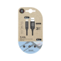 Câble TechOneTech USB-A Male vers Lightning Male 1m - Revêtement Nylon Tressé