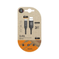 Câble TechOneTech USB-A Mâle vers USB-C Mâle 1m - Revêtement Nylon Tressé
