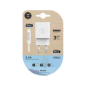 TechOneTech Chargeur Mural Double + Câble USB-A vers Lightning 1m - Revêtement Nylon Tressé