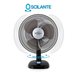 ventilateur de table noir oscillant