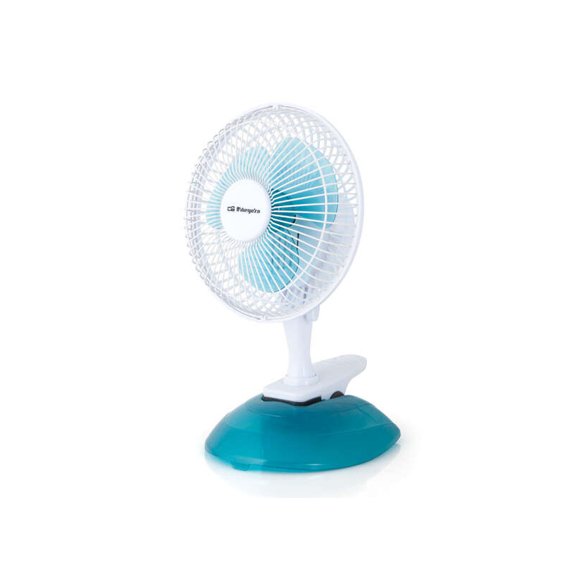 Orbegozo TF 0219 Ventilateur 2 en 1 pratique et sûr - Puissance 8 W - 2 vitesses de ventilation - Taille de lame 15 cm - Grille