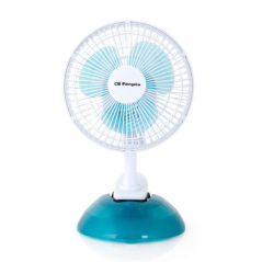 Orbegozo TF 0219 Ventilateur 2 en 1 pratique et sûr - Puissance 8 W - 2 vitesses de ventilation - Taille de lame 15 cm - Grille