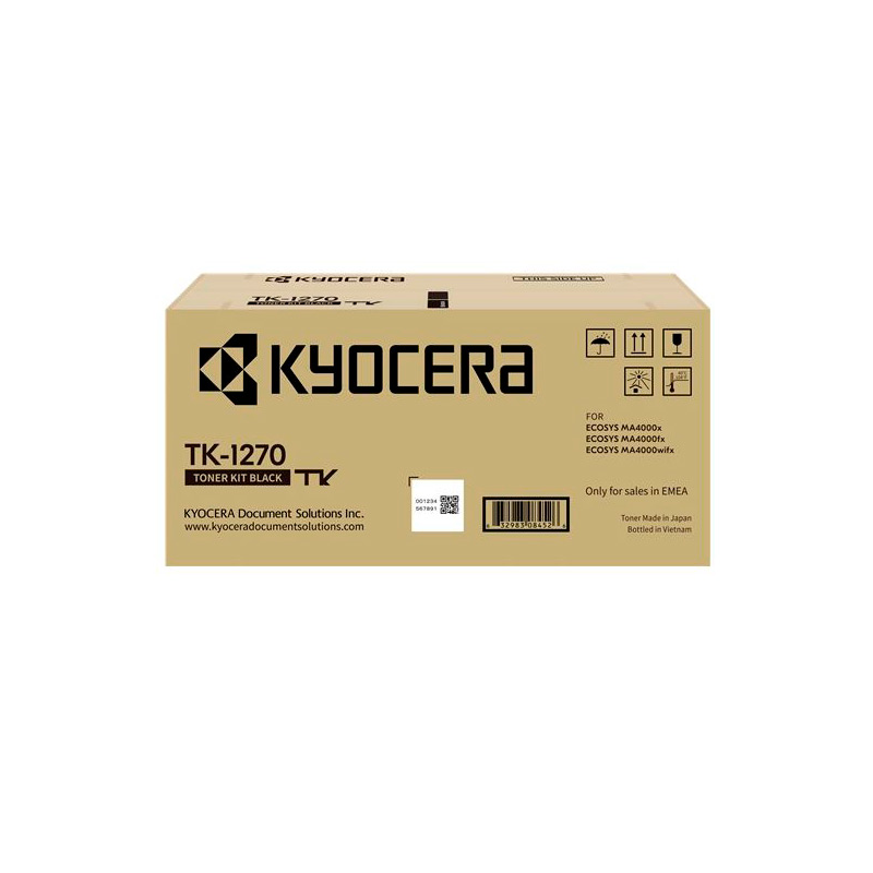 Cartouche de toner noire originale Kyocera TK1270 - 1T0C140NL0/TK1270