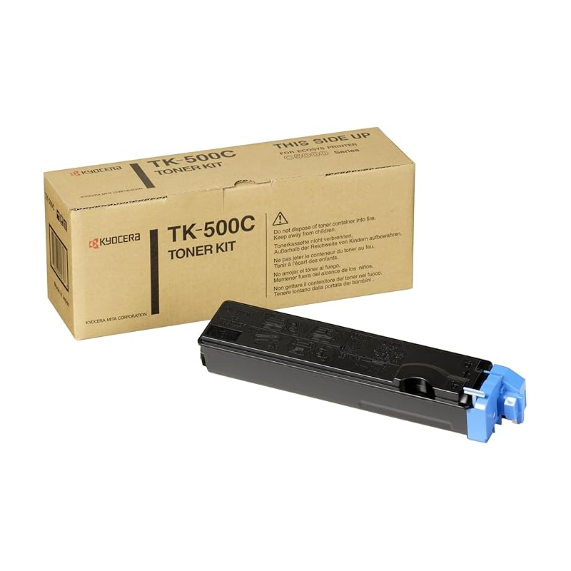 Cartouche de toner cyan originale Kyocera TK500C - 370PD5KW/TK500C