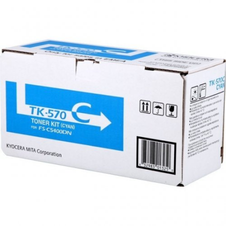 Cartouche de toner cyan originale Kyocera TK570C - 1T02HGCEU0/TK570C