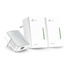TP-Link TL-WPA4220 TKIT Pack de 3 Adaptadores Powerline - Velocidad hasta 300Mbps - Cobertura hasta 300m - WiFi AV600 - 2 Puerto