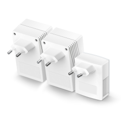 TP-Link TL-WPA4220 TKIT Pack de 3 Adaptadores Powerline - Velocidad hasta 300Mbps - Cobertura hasta 300m - WiFi AV600 - 2 Puerto