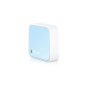 Routeur Sans Fil TP-Link Nano N 300Mbps - 1 EP ETH - 1 EP Micro USB - Antenne Interne - Couleur Blanc/Bleu