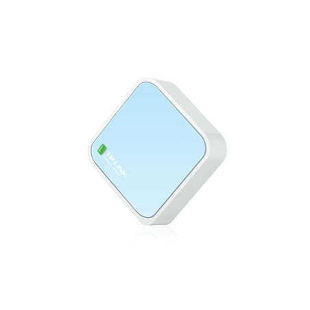 Routeur Sans Fil TP-Link Nano N 300Mbps - 1 EP ETH - 1 EP Micro USB - Antenne Interne - Couleur Blanc/Bleu