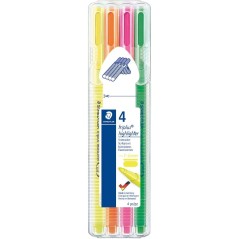 Surligneurs Staedtler Triplus quatre couleurs