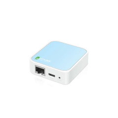 Routeur Sans Fil TP-Link Nano N 300Mbps - 1 EP ETH - 1 EP Micro USB - Antenne Interne - Couleur Blanc/Bleu