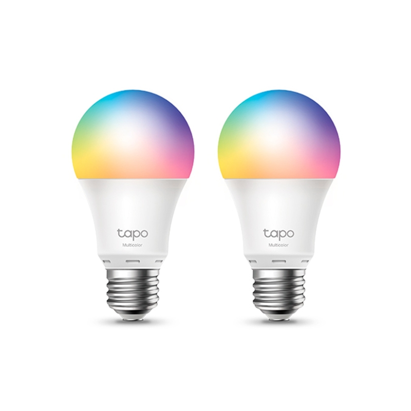 TP-Link TL13E Pack de 2 Bombillas Inteligentes RGB - Casquillo E27 - Intensidad Regulable - WiFi - Compatible con Asistente de V