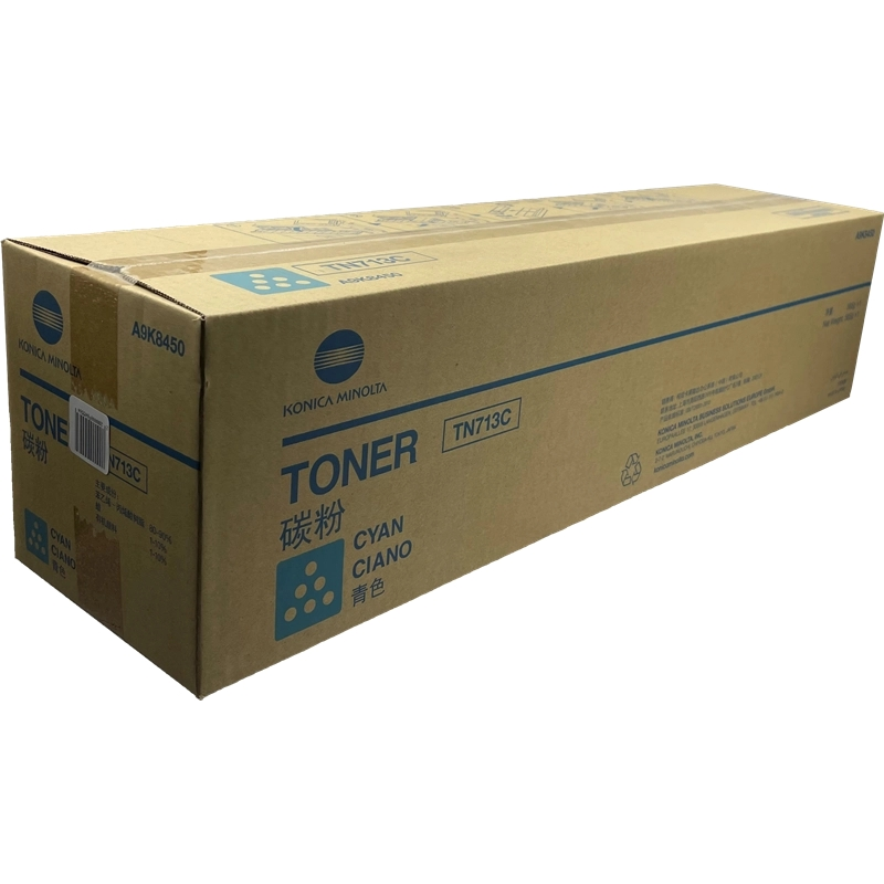 Konica Minolta TN713 Cartouche de toner cyan d'origine - TN713C/A9K8450