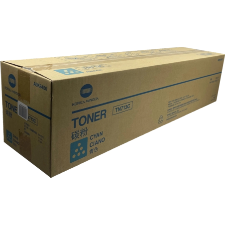 Konica Minolta TN713 Cartouche de toner cyan d'origine - TN713C/A9K8450
