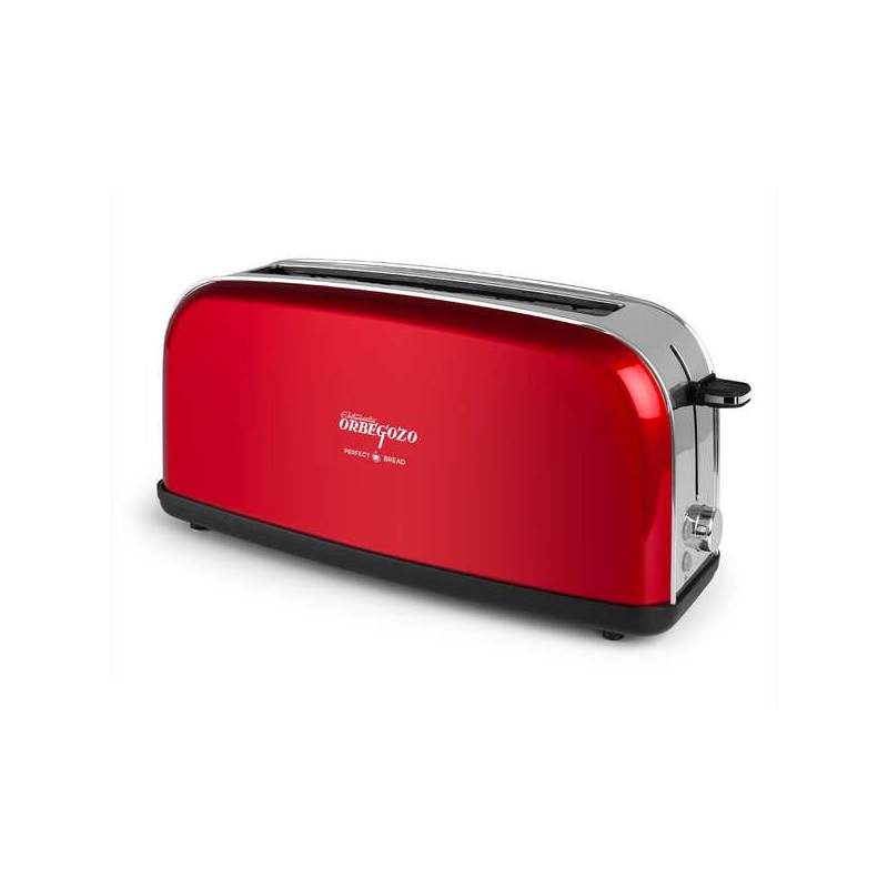 Orbegozo TOV 6200 Grille-Pain Vintage à Fentes Longues - Acier Inoxydable - 6 Niveaux de Toast - Dégivrage et Réchauffage - Comp