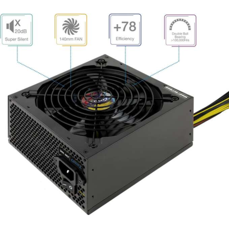 Alimentation Tooq ATX 2.3 700W avec PFC actif