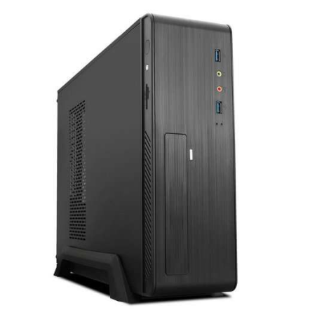 Boitier Tooq Micro ATX, Mini ITX Slim - Alimentation 500W - 1x HDD3,5 + 1x SDD2,5 + 1x HDD5.25 - 2x USB 3.0, SD et Micro SD - Co