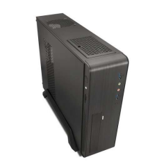 Boitier Tooq Micro ATX, Mini ITX Slim - Alimentation 500W - 1x HDD3,5 + 1x SDD2,5 + 1x HDD5.25 - 2x USB 3.0, SD et Micro SD - Co
