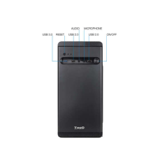 Boîtier Mini Tour Tooq MATX TQC-4702U3C-B 1xUSB3.0 - Noir