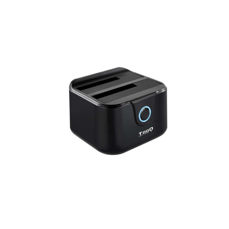 Tooq Docking Station USB 3.0 - HDD/SSD 2.5", 3.5" SATA I,II,III - Bouton de clonage - Sauvegarde - Couleur Noir