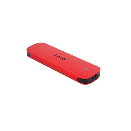 Boîtier externe en aluminium Tooq M.2 NVME USB3.1 Gen2 - Couleur rouge