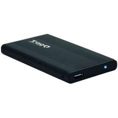 Tooq Boîtier Externe HDD/SDD 2.5" jusqu'à 9.5mm SATA USB 2.0 - Couleur Noire