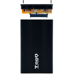 Tooq Boîtier Externe HDD/SDD 2.5" jusqu'à 9.5mm SATA USB 2.0 - Couleur Noire