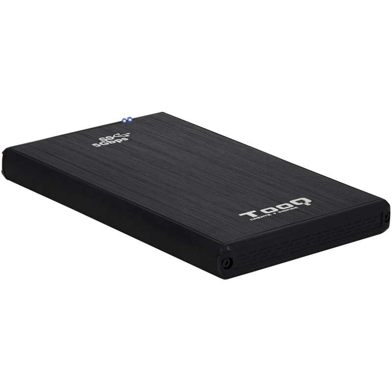 Tooq Boîtier Externe HDD/SDD 2.5" jusqu'à 9.5mm SATA USB 3.0/3.1 Gen 1 - Couleur Noire