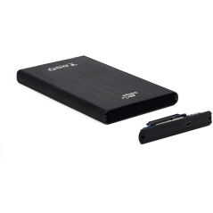 Tooq Boîtier Externe HDD/SDD 2.5" jusqu'à 9.5mm SATA USB 3.0/3.1 Gen 1 - Couleur Noire
