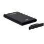 Tooq Boîtier Externe HDD/SDD 2.5" jusqu'à 9.5mm SATA USB 3.0/3.1 Gen 1 - Couleur Noire