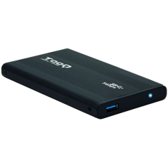 Tooq Boîtier Externe HDD/SDD 2.5" jusqu'à 9.5mm SATA USB 3.0 - Couleur Noire