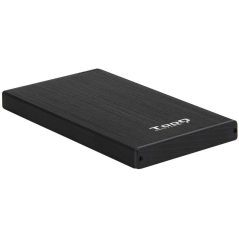 Tooq Boîtier Externe HDD/SDD 2.5" jusqu'à 9.5mm SATA USB 3.0 - Couleur Noire