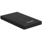 Tooq Boîtier Externe HDD/SDD 2.5" jusqu'à 9.5mm SATA USB 3.0 - Couleur Noire