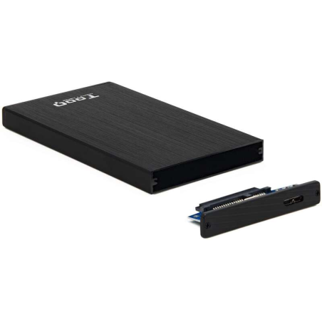 Tooq Boîtier Externe HDD/SDD 2.5" jusqu'à 9.5mm SATA USB 3.0 - Couleur Noire