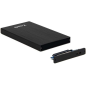 Tooq Boîtier Externe HDD/SDD 2.5" jusqu'à 9.5mm SATA USB 3.0 - Couleur Noire