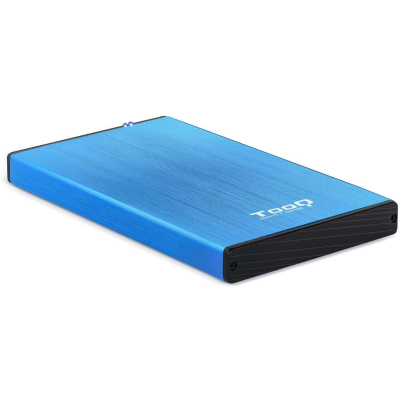 Tooq Boîtier Externe HDD/SDD 2.5" jusqu'à 9.5mm SATA USB 3.0 - Couleur Bleu