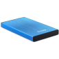 Tooq Boîtier Externe HDD/SDD 2.5" jusqu'à 9.5mm SATA USB 3.0 - Couleur Bleu