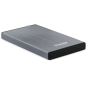 Tooq Boîtier Externe HDD/SDD 2.5" jusqu'à 9.5mm SATA USB 3.0 - Couleur Gris
