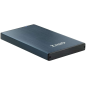 Tooq Boîtier Externe HDD/SDD 2.5" jusqu'à 9.5mm SATA USB 3.0 - Couleur Bleu Marine Métallisé