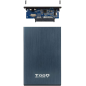 Tooq Boîtier Externe HDD/SDD 2.5" jusqu'à 9.5mm SATA USB 3.0 - Couleur Bleu Marine Métallisé