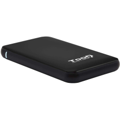 Tooq Boîtier Externe HDD/SDD 2.5" jusqu'à 9.5mm SATA USB 3.0/3.1 Gen 1 - Sans Vis - Couleur Noire
