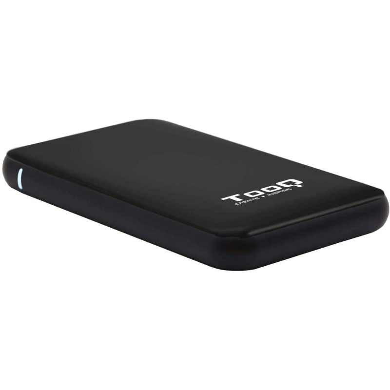 Tooq Boîtier Externe HDD/SDD 2.5" jusqu'à 9.5mm SATA USB 3.0/3.1 Gen 1 - Sans Vis - Couleur Noire